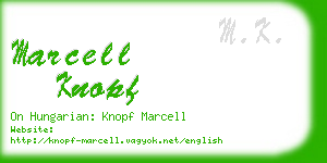 marcell knopf business card